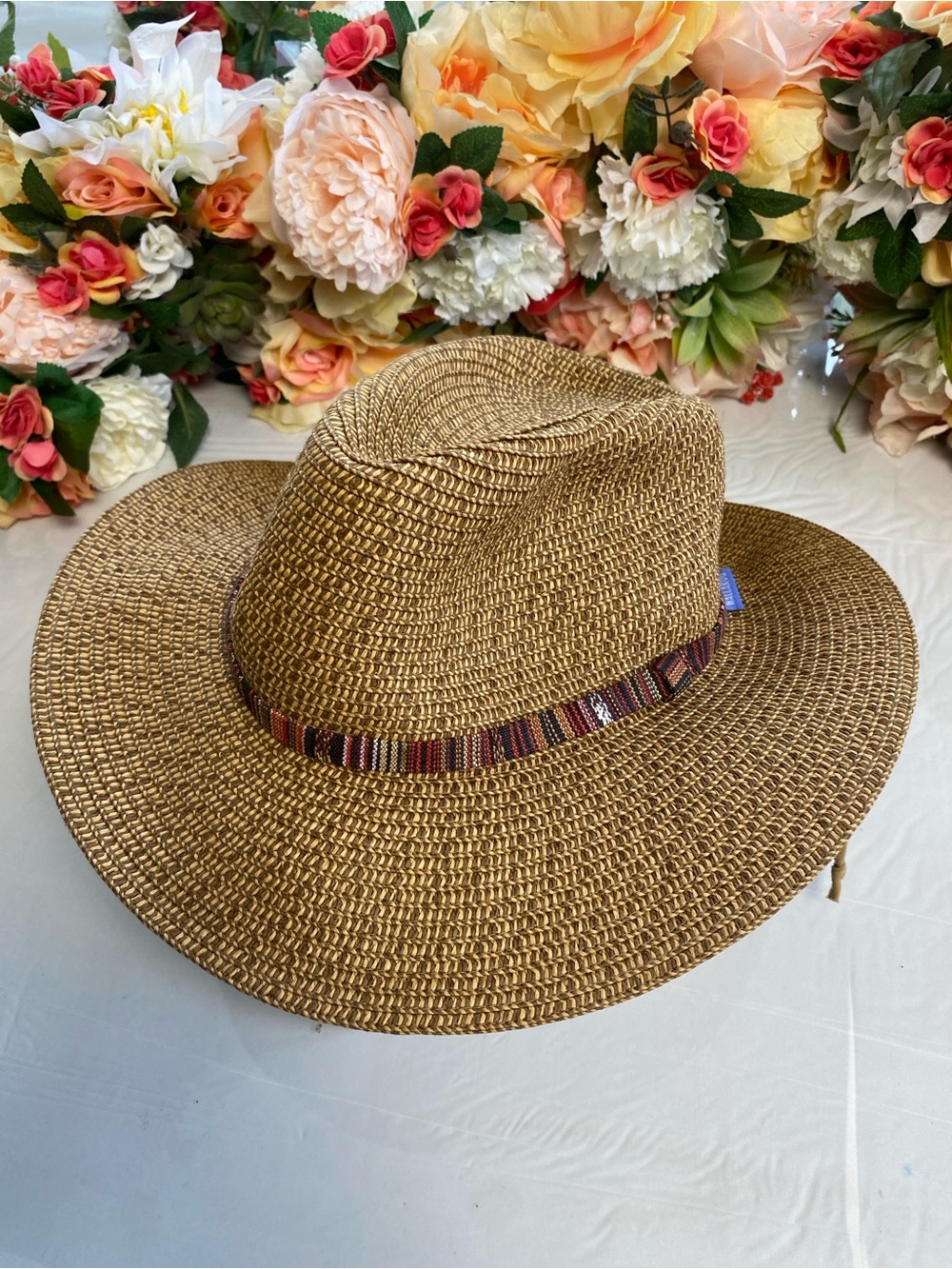 Wallaroo Sedona Packable Sun Hat Camel/Natural Adjustable UPF 50+